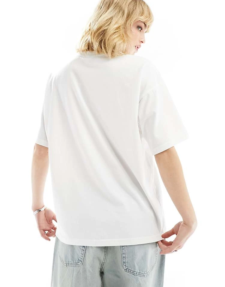 Daisy Street Relaxed T-shirt With Roston Peak Print For Women White 4 Daisy Street Relaxed T-shirt With Roston Peak Print For Women White - Image 4