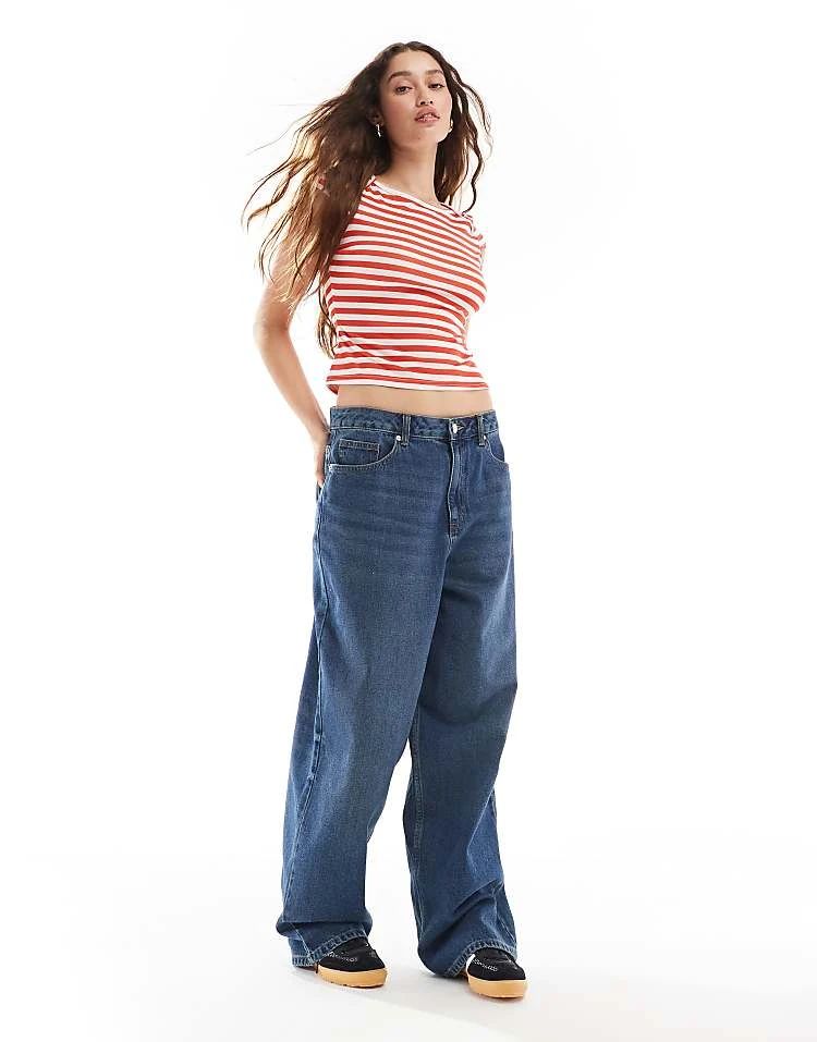 Daisy Street 90s Fitted Baby Tee In Red And White Stripe For Women Multi 3 Daisy Street 90s Fitted Baby Tee In Red And White Stripe For Women Multi - Image 3