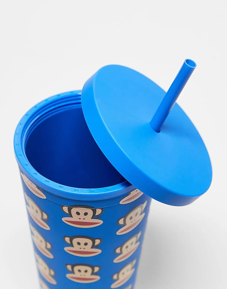 Daisy Street X Paul Frank Reusable Cup And Straw With All Over Print For Women Blue 3 Daisy Street X Paul Frank Reusable Cup And Straw With All Over Print For Women Blue - Image 3
